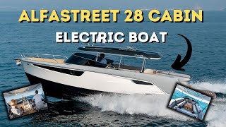 The Alfastreet 28 Cabin Electric Boat [upl. by Uaerraj970]