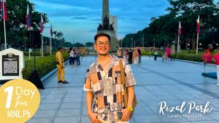 Walking Tour of Rizal Park Luneta  Intramuros Bridge  Chinatown Binondo  1 Day Tour in MNLPh [upl. by Cuttie]