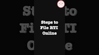 5 Easy Steps To File RTI Online II 55 Seconds Explainer [upl. by Fredette102]