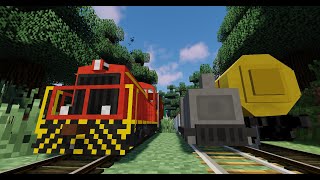 Minecraft Railfanning Traincraft Railcraft Immersive Railroading 1710 amp 1122  Fast and Slow [upl. by Sulohcin]