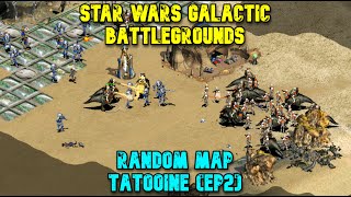 Star Wars Galactic Battlegrounds Tatooine Ep2 Random Map 2v3 Moderate Ai [upl. by Rollin]