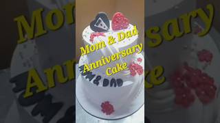 Mom amp dad anniversary cakedouble story semi fondant simple cakesbysandyy [upl. by Omolhs]