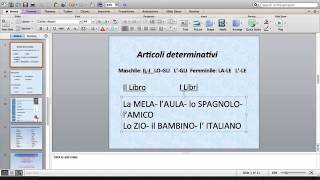 Lezione 11  Ripasso articoli determinativi  esercizi [upl. by Emerej297]