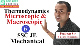 Microscopic and Macroscopic Approach in Hindi Thermodynamics Class 6 SSC JE Mechanical Engineering [upl. by Gemmell]