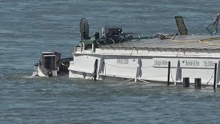 Schiffskollision  2 Verletzte  1 Havarie auf dem Rhein Höhe Königswinter am 290618  OTöne [upl. by Maxim485]