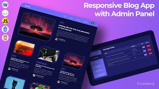 Responsive Blog AppWebsite with Admin Panel Tutorial  Full CRUD Blog App PHP amp MySQL Project [upl. by Cob]