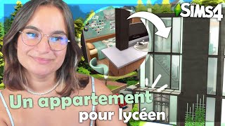 ☾ Construction dun APPART de lycéen   Sims 4 ☽ [upl. by Bernhard447]