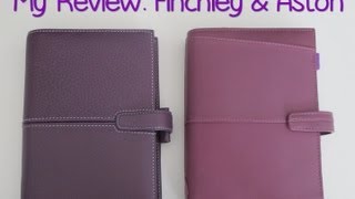 My Review Comparing the Finchley amp Aston Filofax Personal Organisers [upl. by Htidirem57]