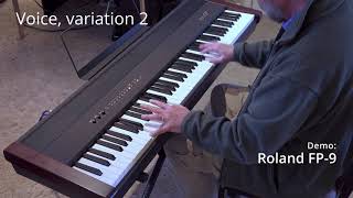 Roland FP9 digital piano demo [upl. by Nawrocki211]