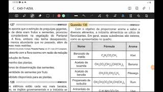 ENEM 2021  QUÍMICA  Com o objetivo de proporcionar aroma e sabor a diversos alimentos a [upl. by Jilly73]