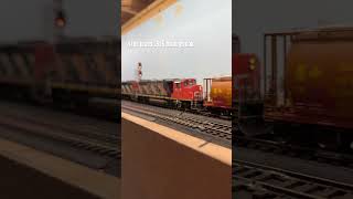 CN 4709 leads L535 through Oak train hoscale railroad [upl. by Sirromal]