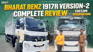 bharatbenz 1917r bs6 version 2  vehicle cost EMI specifications KITTUTRUCKVLOGS007 [upl. by Aizahs]