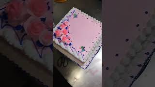 Vanilla 4 pound cake design shortvideo shorts cake [upl. by Spevek]