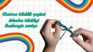 CHEVRON BÄ°LEKLÄ°K YAPIMI  ARKADAÅ BÄ°LEKLÄ°ÄÄ°  FRÄ°ENDSHÄ°P BRACELETS  BAÅLANGIÃ‡ SEVÄ°YE [upl. by Tadich]