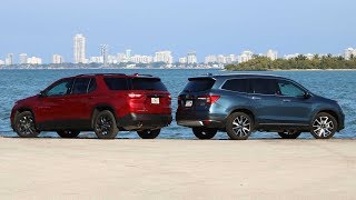 2019 Chevrolet Traverse vs 2019 Honda Pilot [upl. by Oirasan]