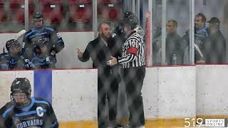 GOJHL  Caledonia Corvairs vs Ayr Centennials [upl. by Essila]