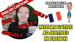 INTERROGATIVE ADJECTIVES IN FRENCH [upl. by Adnyl]