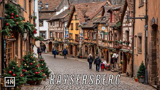 KAYSERSBERG 🇫🇷 🎄Christmas Walk  marché de noël  Alsace France 4K 50p HDR [upl. by Ainimreh]