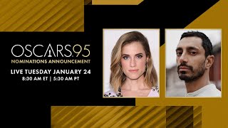 95th Oscar Nominations Announcement  Hosted by Riz Ahmed amp Allison Williams [upl. by Fauch]