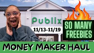 Publix Couponing Deals This Week 11131119 MONEY MAKER Publix Haul SO MANY FREEBIES amp EASY DEALS [upl. by Rodmun220]