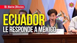 Ecuador responde que eraquotun riesgo real de fuga inminente del ciudadano requerido por la Justiciaquot [upl. by Ahsela]