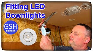 How to Fit LED Downlights Spotlights Using the Easy Fit Connector from Collingwood Easy [upl. by Gabrila38]