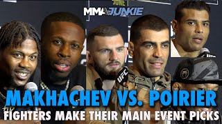 Islam Makhachev vs Dustin Poirier Predictions UFC 302 Main Card Breaks Down Title Fight [upl. by Navoj]