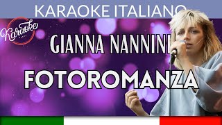 Gianna Nannini  Fotoromanza  Karaoke Strumentale Italiano 🎤 [upl. by Pallaton333]