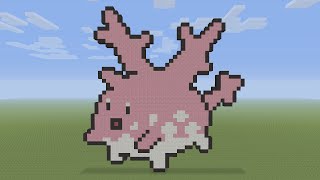 Minecraft Pixel Art  Corsola Pokemon 222 [upl. by Susanna328]