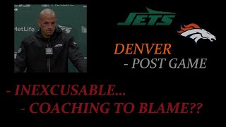 Jets Denver Fall Out  Inexcusable  NFL Week 4 24 [upl. by Inaffit540]