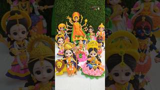 Happy Navaratri 🎉🥰🌺 My Complete Clay Navadurga Avatar Collection 💕🥰🌺🥥 Jai Maa Durga 🙏🙏🙏 [upl. by Lyndsay707]