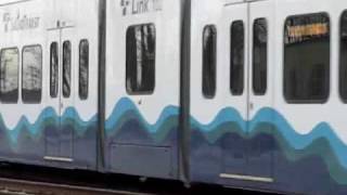 Link light rail testing on MLK in south Seattle [upl. by Ytteb]