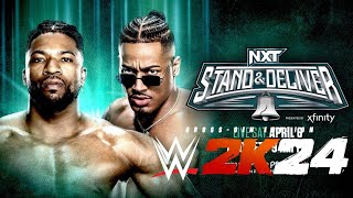 Trick Williams vs Carmelo Hayes NXT Stand amp Deliver Main Event WWE 2K24 [upl. by Dekeles]