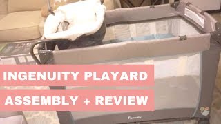 Ingenuity Smart and Simple Playard Assembly amp Review [upl. by Bibi]