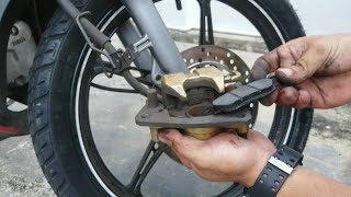 How to Replace Front Brake Pads for Yamaha Lagenda 115 fi Lc135 Tukar brake pad Yamaha 115fiLc135 [upl. by Fraser269]