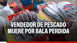 🔴🔵San Juan de Miraflores Vendedor de pescado muere tras ser alcanzado por bala perdida [upl. by Arria]