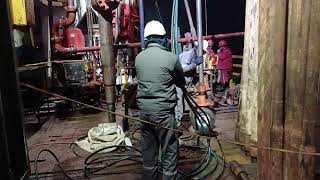 DST  Drilling Rig  Rig Floor job [upl. by Joannes]