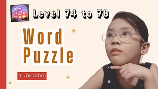 WORD PUZZLE LEVEL 74  78  Enhancing English Vocabulary puzzler wordgame [upl. by Bert328]