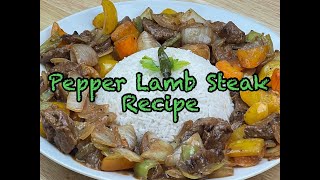 Pepper Lamb Steak Recipe [upl. by Nnylirak]