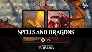 ⚪🔴 SPELLS AND DRAGONS WITHOUT GOLDSPAN DRAGONS 🤢  MTG Arena [upl. by Ylesara]