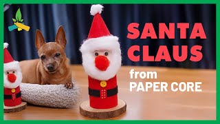 Make a Santa Claus from paper cores  Recycling [upl. by Yhtorod]