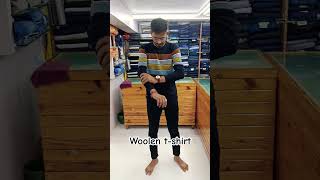 Woolen tshirt new article new design tshirt reels video article instagram kings menswear [upl. by Nnylarej]