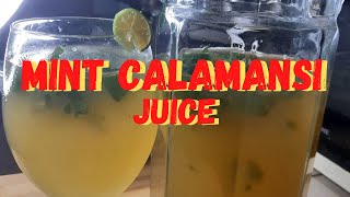 MINT CALAMANSI JUCIE  Healthy  Refreshing  How to make MINT CALAMANSI JUCIE [upl. by Yesllek]