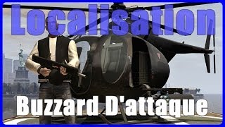 GTA 5 Online Localisation  Buzzard Dattaque Hélicoptère [upl. by Duff]