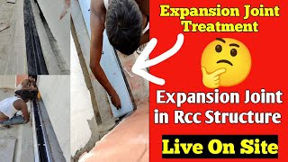 Expansion Joint Treatment  Expansion Joint in Rcc Structure  Expansion Joint कैसे बंद करें [upl. by Drofkcor83]