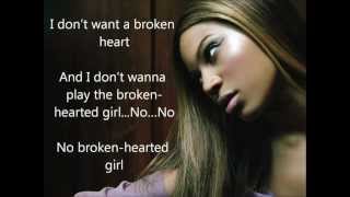 Lyrics Beyoncé  Broken hearted girl [upl. by Ladnyc261]