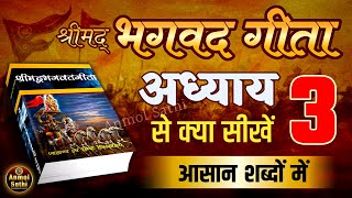 श्रीमद भगवद गीता अध्याय 3 की सीख  Life Changing Lessons of Bhagavad Geeta Chapter 3  Bhagwat Geeta [upl. by Wandis]