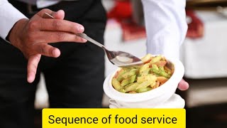 Sequence of Food Service servicenexus Hotel ManagementFood amp Beverage Service Waiter [upl. by Annalise321]