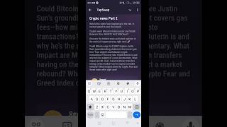 Crypto News Part 2Tapswap New Task CodeTapswap [upl. by Frasier]