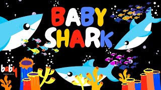 Baby Shark  Baby Sensory  Sharks on the Seabed [upl. by Ayotyal]